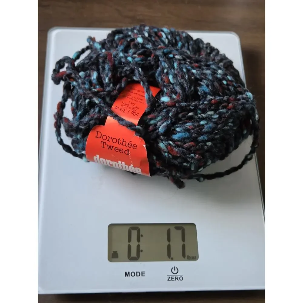 Vintage Dorothee Bis French Wool Tweed Yarn Lot Multicolor Chunky Texture